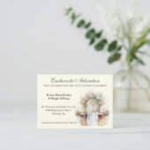 カトリックのユーカリスティック崇拝イエス祈りの言葉カード プレイスカード (スタンド正面)