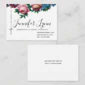 カトリックのロザリオ宗教的なピンクのバラ 名刺 (正面/裏面)