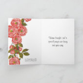 カトリックのロザリオ聖テリーズ宗教フローラ カード (内部)