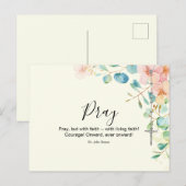 カトリックのロザリーユーカリプトゥス宗教フローラピーチ ポストカード (正面/裏面)