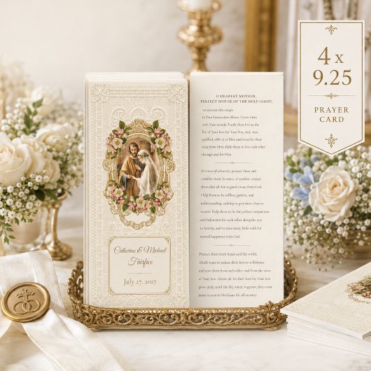 カトリックの伝統的な結婚式の祈り 招待状