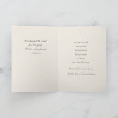 カトリックの伝統的な花嫁花婿の祭壇の結婚式 サンキューカード (内部)