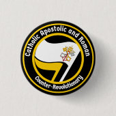 カトリックの使徒とローマ 缶バッジ (正面)