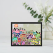 カトリックの修道女とカトリックの修道僧の芸術ギフト ポストカード (スタンド正面)