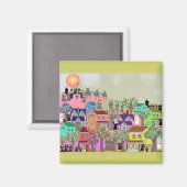 カトリックの修道女とカトリックの修道僧の芸術ギフト マグネット (正面/裏面)