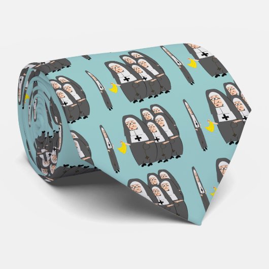 カトリックの修道女のユーモア"太った姉妹" ネクタイ (ロール)