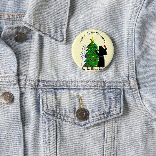 カトリックの修道女の芸術クリスマスカード&ギフト 缶バッジ (インサイチュ)