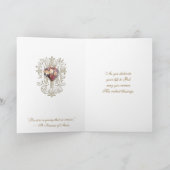 カトリックの修道女の誓いのカードの宗教的な職業 カード (内部)