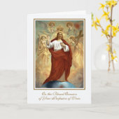 カトリックの修道女の誓いのカードの宗教的な職業 カード (黄色い花)