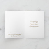 カトリックの修道女の誓いのカードの宗教的な職業 カード (内部)