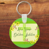 カトリックの修道女ゴールデンジュビリーカード キーホルダー (正面)