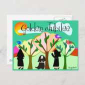 カトリックの修道女ゴールデンジュビリーギフト ポストカード (正面/裏面)