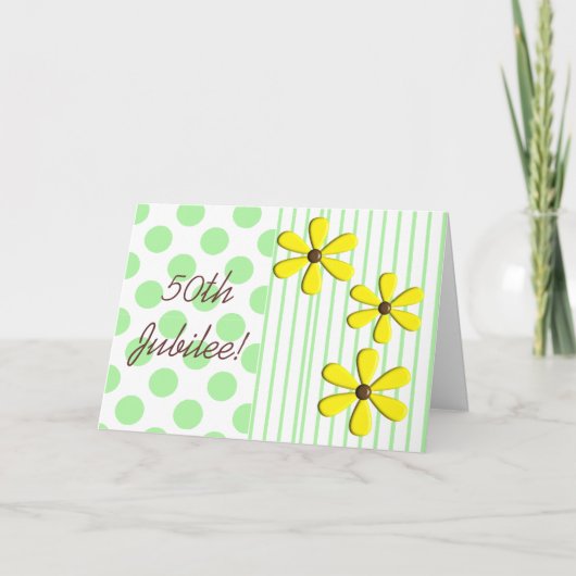 カトリックの修道女ゴールデン50thジュビリーカード&ギフト カード (正面)