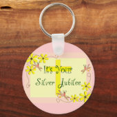 カトリックの修道女シルバージュビリーカード、マグカップ、トートバッグ キーホルダー (正面)