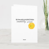 カトリックの修道女25thジュビリーフローラ5カード カード (裏面)