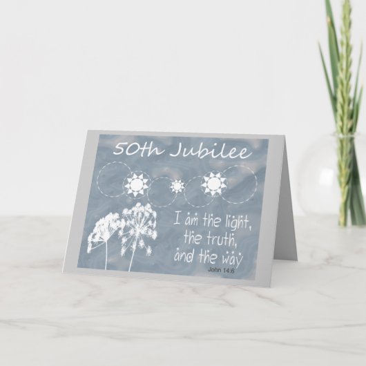 カトリックの修道女"ゴールデンジュビリー"カード カード (正面)