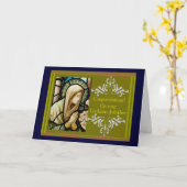 カトリックの修道女「ゴールデン・ジュビリー」のカードとギフト カード (黄色い花)