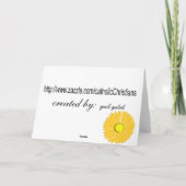 カトリックの修道女「第25回ジュビリー」カード カード (裏面)