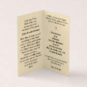 カトリックの司祭の聖職授与式記念日の神聖なカード 名刺 (内部)