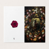 カトリックの哀悼サンキューカード (外部フラット)