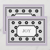 カトリックの喜びのクリスマス シーズンカード (正面/裏面)