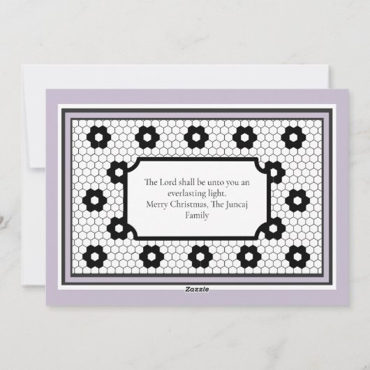 カトリックの喜びクリスマス シーズンカード (裏面)