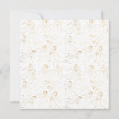 カトリックの女の子が天使を崇拝する最初の聖餐式 招待状 (裏面)