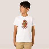 カトリックの子供用聖心Tシャツ Tシャツ (正面フル)