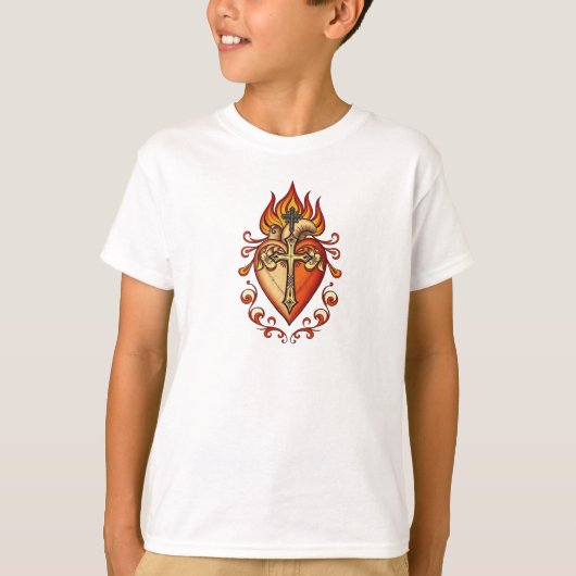カトリックの子供用聖心Tシャツ Tシャツ (正面)