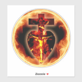 カトリックの宗教イエス十字架聖三位一体 シール