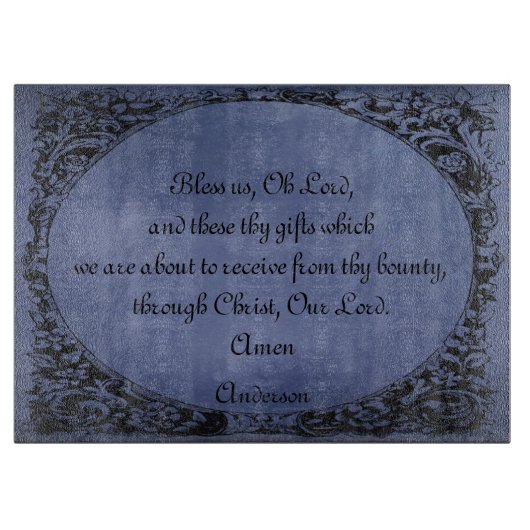 カトリックの家族祈りの言葉 カッティングボード (正面)