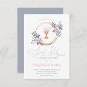 カトリックの少女ファーストフローラ 招待状 (正面/裏面)