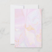 カトリックの少女　初領聖体　ピンク大理石 招待状 (裏面)