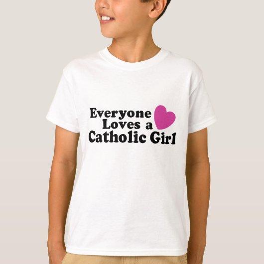 カトリックの少女 Tシャツ (正面)