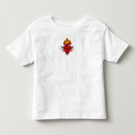 カトリックの幼児のためのイエスの聖心Tシャツ トドラーTシャツ
