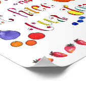 カトリックの恩寵の前に感謝の祈りの言葉 ポスター (角)