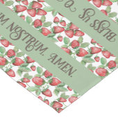 カトリックの恩寵の前の食事ラテンのマス・ハンド ショートテーブルランナー (コーナー)