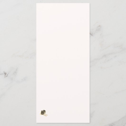 カトリックの恩寵 メニュー (裏面)