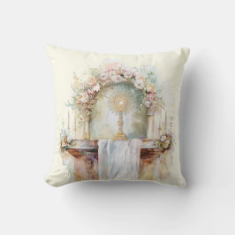 カトリックの水彩美チャーリスティック崇拝の祭壇 クッション