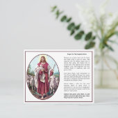 カトリックの煉獄祈りの言葉イエズグッドシェパード ポストカード (スタンド正面)
