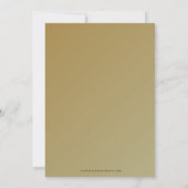 カトリックの確認金ゴールドとブラック 招待状 (裏面)