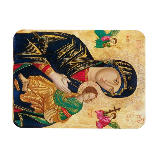 カトリックの磁石永遠のアイコンの私たちの女救済性 マグネット (横)