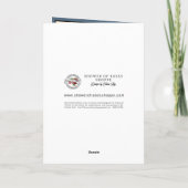 カトリックの神父 フローラル ヴァージン メアリー 宗教的 カード (裏面)