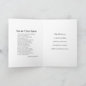 カトリックの神父 ラテン語 誕生日 十字架 ローズ カード (内部)