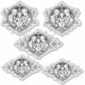 カトリックの神聖な家族イエスメリージョセフ宗教 シール (正面)