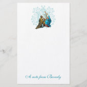 カトリックの神聖な家族イエスメリージョセフ宗教 便箋 (正面)