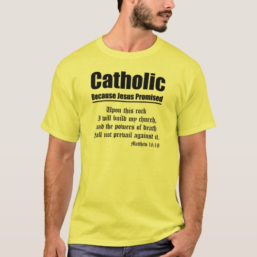 カトリックの約束 Tシャツ (正面)