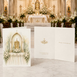カトリックの結婚の祝福のご挨拶 カード