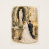 カトリックの結婚の祝福 マリア祭壇 ウェディング ファ (正面)