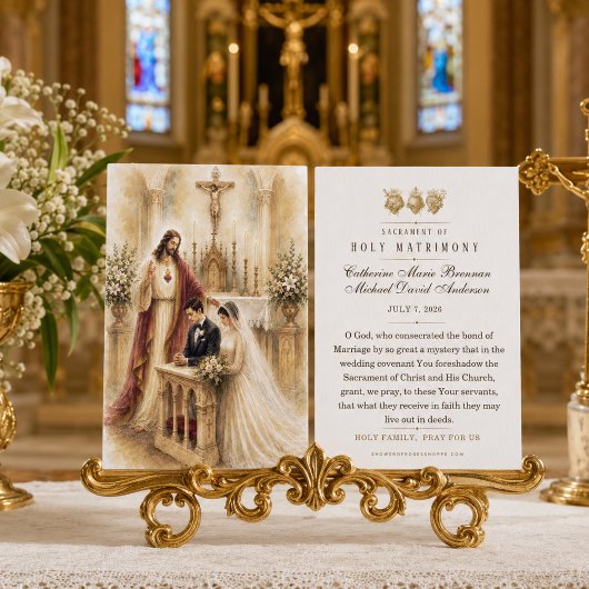 カトリックの結婚の祝福 聖心イエス様